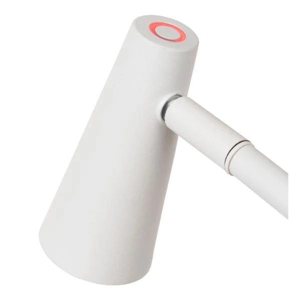 Lucide STIRLING - Oplaadbare Vloerlamp - Accu/Batterij - LED 3 StepDim - 1x3W 2700K - Wit - detail 2